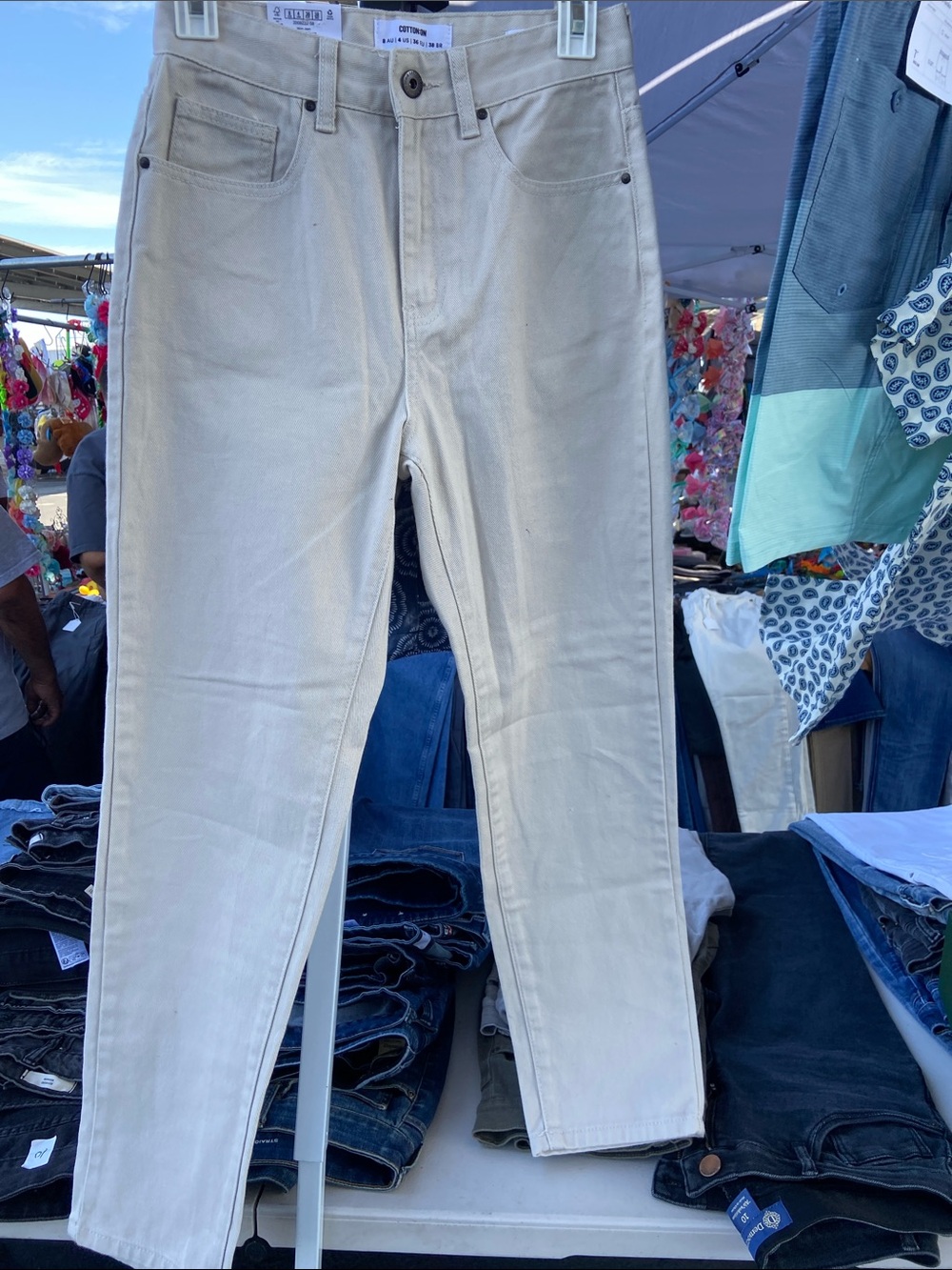 Cotton On Slim Cream/Off-White Jeans